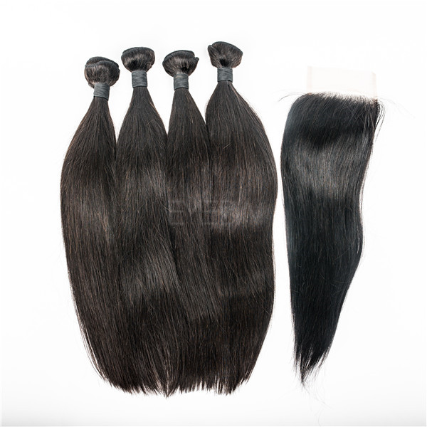  Brazilian straight hair silk lace closure  LJ67